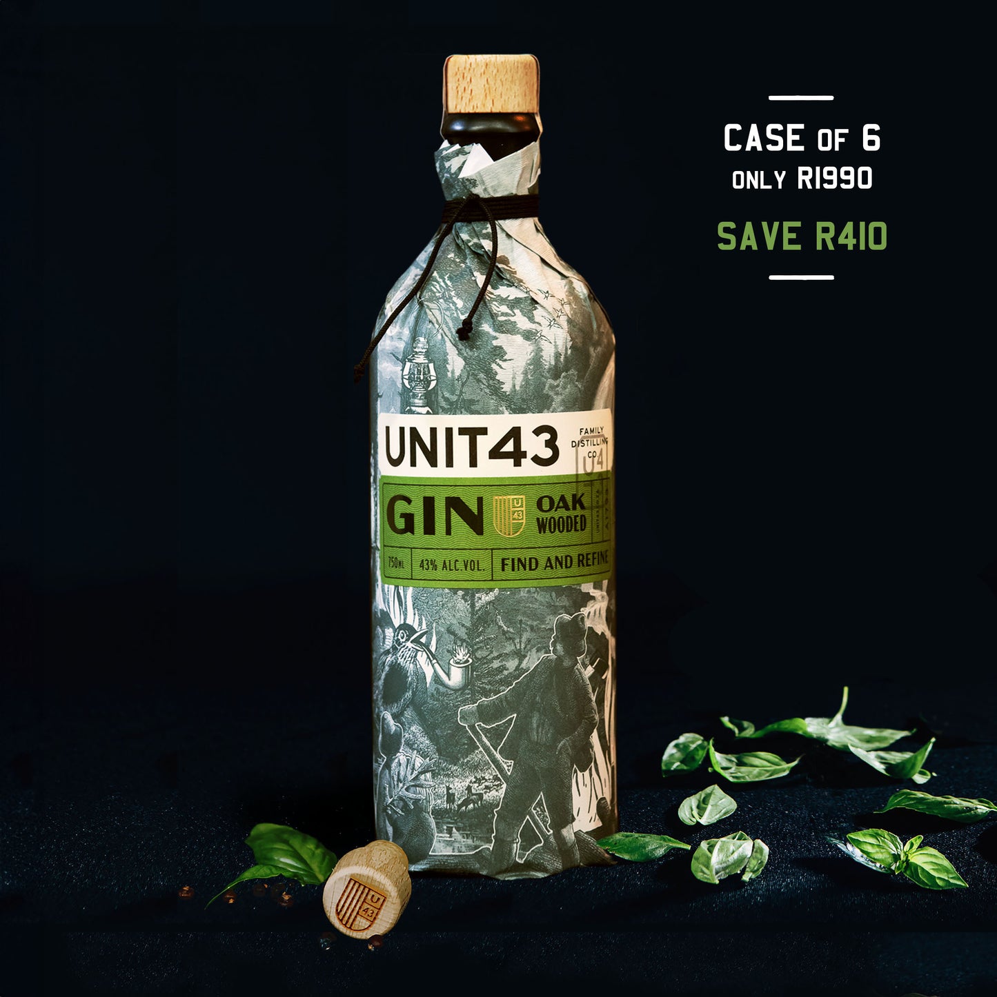 
                  
                    Unit43 Oak Wooded Gin: Case of 6
                  
                