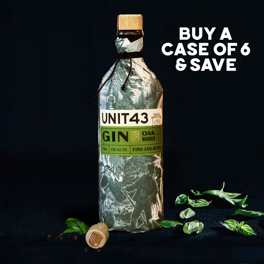 Unit43 Oak Wooded Gin: Case of 6