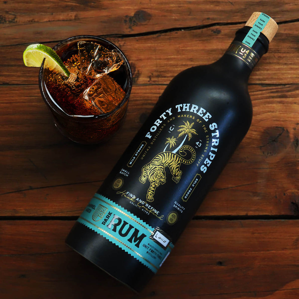 Forty Three Stripes Dark Rum by Unit43 Distilling Co.