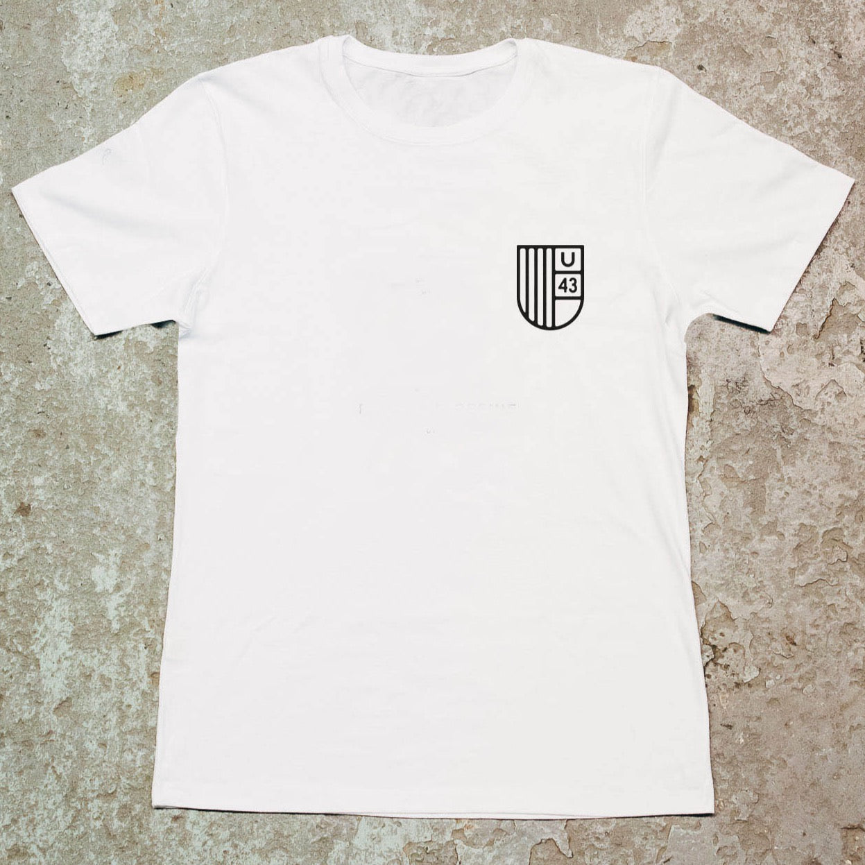 
                  
                    Unit 43 White T-Shirt
                  
                